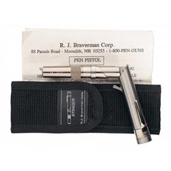 Rare Braverman Arms Stinger Pen Pistol with Pouch