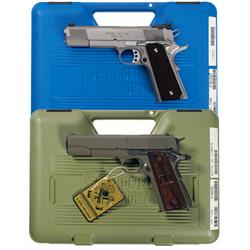 Two Cased Springfield Model 1911-A1 Semi-Automatic Pistols -A) Springfield Model 1911-A1 Semi-Automa