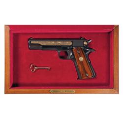 Cased Custom Colt Baltimore Anniversary Government Model with Box and Factory Letter