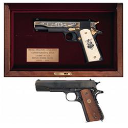 Two Semi-Automatic 45 ACP Pistols -A) Colt/ America Remembers Special Operations Association Commemo