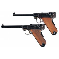 Collector's Lot of Two Mauser/Interarms American Eagle Luger Semi-Automatic Pistols -A) Mauser/Inter
