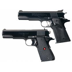Two Colt Semi-Automatic Pistols -A) Colt MK IV/Series '70 Gold Cup National Match Semi-Automatic Pis