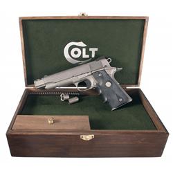 Cased Colt Model 1991A1 Stainless Commander Semi-Automatic Pistol