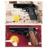 Image 1 : Two Boxed Colt Semi-Automatic Pistols -A) Colt MK IV Series 80 Lightweight Commander Model Semi-Auto