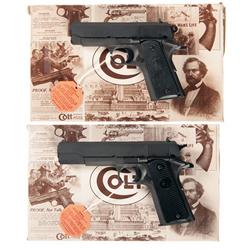 Two Boxed Colt M1991A1 Semi-Automatic Pistols -A) Colt M1991A1 Compact Semi-Automatic Pistol with Bo