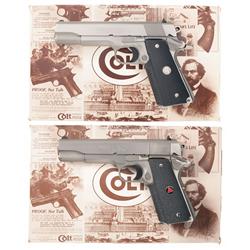 Two Boxed Colt Semi-Automatic Pistols -A) Colt MK IV Series 80 Government Model Semi-Automatic Pisto