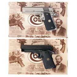 Two Boxed Colt Officers Model Semi-Automatic Pistols -A) Colt Officers ACP MK IV Series 80 Semi-Auto