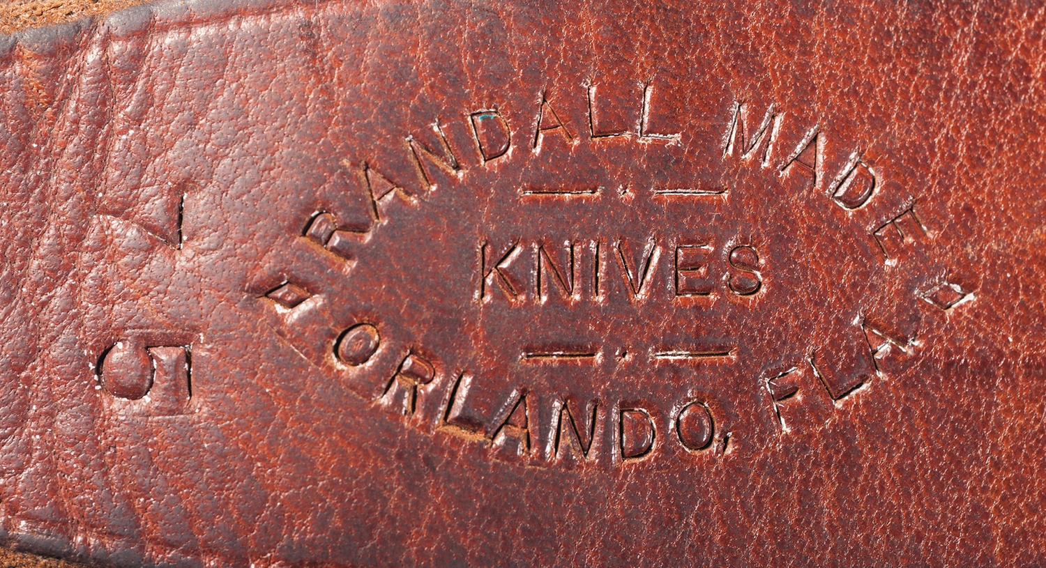 Two Engraved Special Order Randall Knives with Sheaths