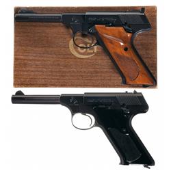 Two Colt Semi-Automatic Pistols -A) Colt Third Series Woodsman Sport Semi-Automatic Pistol with Box
