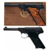 Image 1 : Two Colt Semi-Automatic Pistols -A) Colt Third Series Woodsman Sport Semi-Automatic Pistol with Box