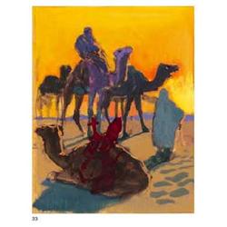 [CARRE, Léon] - 3 gouaches, s.d.; non signées