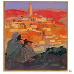 [CARRE, Léon] - 7 gouaches, s.d.; non signées
