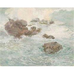 CARRE, Léon - [Marine], 1916.  Gouache, 26,5