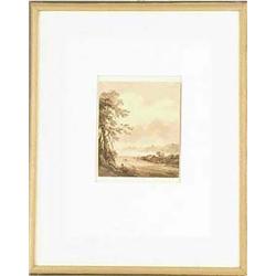 LAUTERS, Paul - [Paysage au bord d'un lac], s