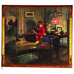 LECOMTE, Emile - [Une soirée de lecture], 192