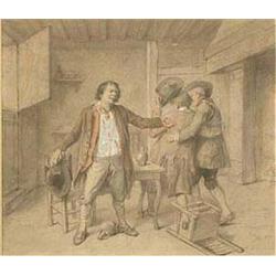 MADOU, Jean-Baptiste - [Trois ivrognes], 1857