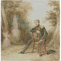 MADOU, Jean-Baptiste - [Un officier], 1832.