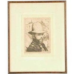 VAES, Walter - [Zelfportret], z.d.  Ets, 15,4