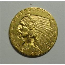 1928    $2 1/2   Indian GOLD   AU