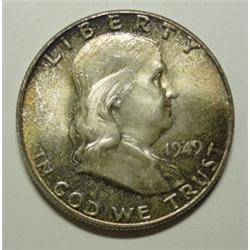 1949 Franklin half $  MS63