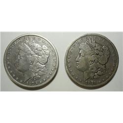 2 1878CC Morgan $  Fine and VF