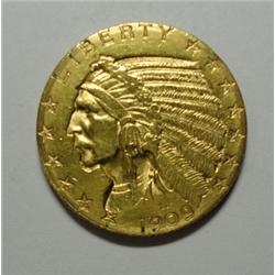 1909D $5 Indian GOLD XF