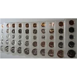 1955 thru 1964 proof sets in capitol holders average MS64