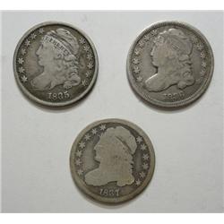1835 VF-36 F-37 G/AG Bust dimes