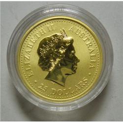 Australia 1/4 oz. GOLD  " Year of the Horse"  GEM