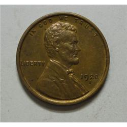 1920S Lincoln Penny well struck AU58