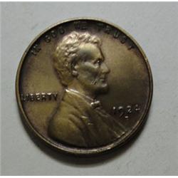 1924D Lincoln Penny well struck AU