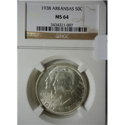 1938  Arkansas Half $ NGC64