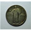 Image 1 : 1921 Standing Liberty Quarter  FINE WITH  SOLID DATE.  RARE FOR THIS DATE