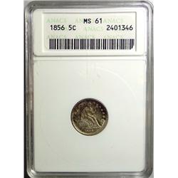 1856 Half Dime  ANACS61