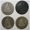 Image 1 : 1844-45-46-50 Seated Quarters  average good