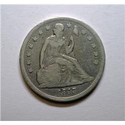 1843 Seated $  fine . YES only partial LIBERTY