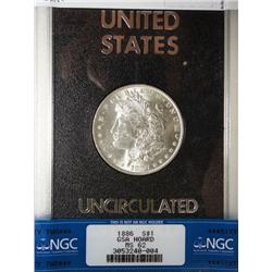1886 GSA  Morgan $  NGC62   RARE RARE RARE for a non CC GSA
