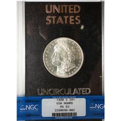 1880S GSA  Morgan $  NGC63   RARE RARE RARE for a non CC GSA