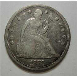 1870 Seated  $  Fine  reverse is solid VF