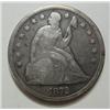 Image 1 : 1872 Seated  $  F/VF  reverse is solid VF