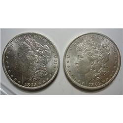 1882O and 83O Morgan $  MS63