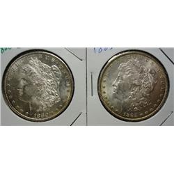 1880S and 85O Morgan $  MS63