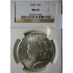 1926 Peace $  NGC63