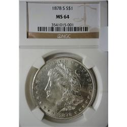 1878S Morgan $  NGC64
