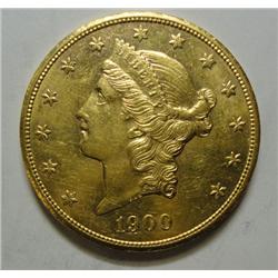 1900   $20 Liberty Double Eagle GOLD  AU55