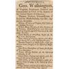 Image 8 : (GEORGE WASHINGTON) Black Print on Silk Broadside