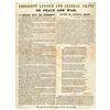 Image 1 : 1864 Civil War Union Broadside PRESIDENT LINCOLN
