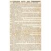 Image 3 : 1864 Civil War Union Broadside PRESIDENT LINCOLN