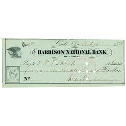 JOHN ARMOR BINGHAM, 1888-Dated, Check Signed