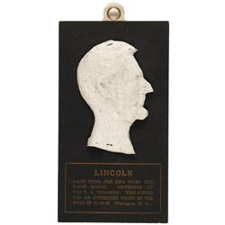 Abraham Lincoln Bust of Macerated US Currency